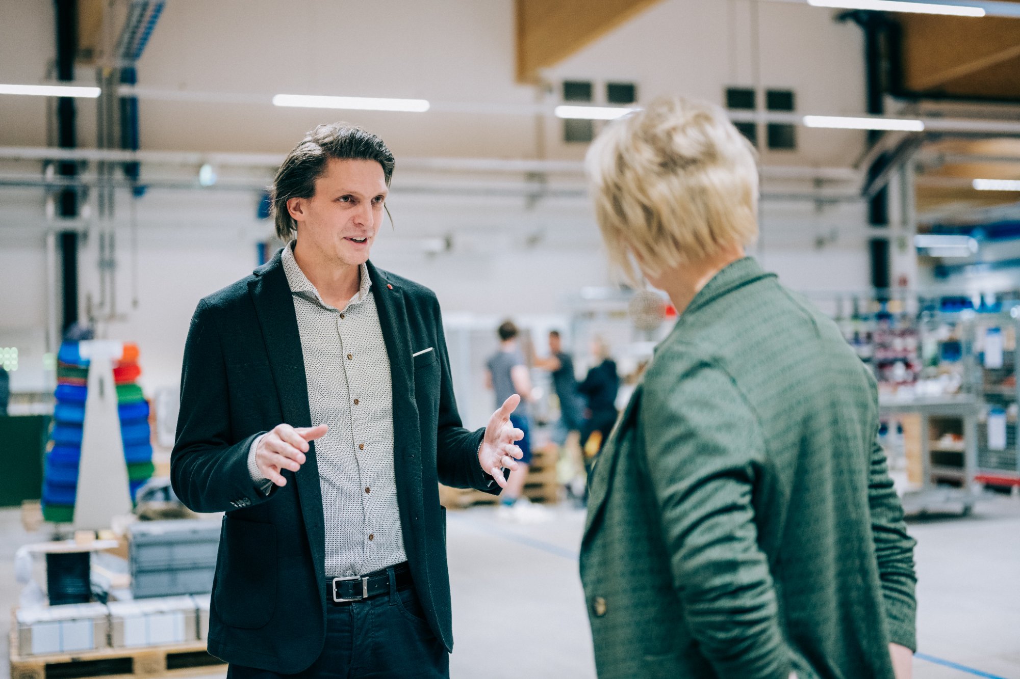 Patrick Schöpfer CEO RIFFBIRD im Kundengespräch